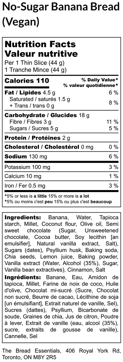 No-Sugar Banana Bread