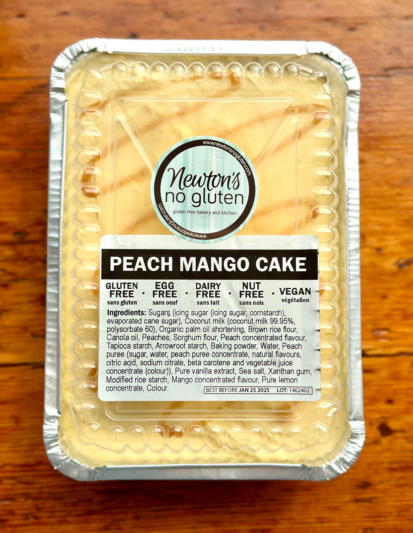 Peach Mango Cake By Newton's No Gluten