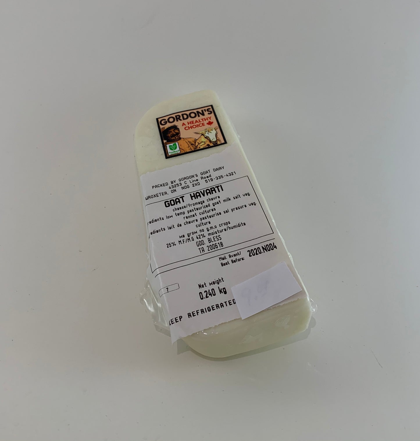 Havarty Chèvre (prix au gr) - disponible en magasin seulement
