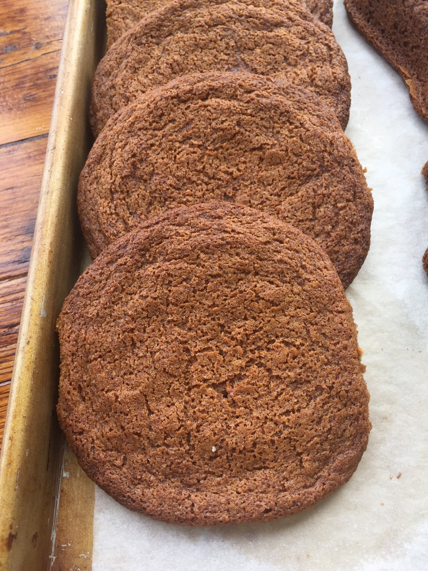 Ginger Molasses Cookies (6) - Vegan